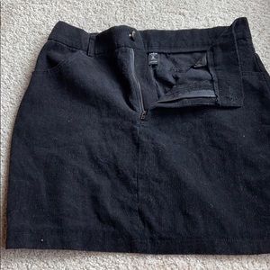 black corduroy skirt